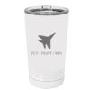 White Sublimatable 16 oz. Polar Camel Pint with Slider Lid Thumbnail